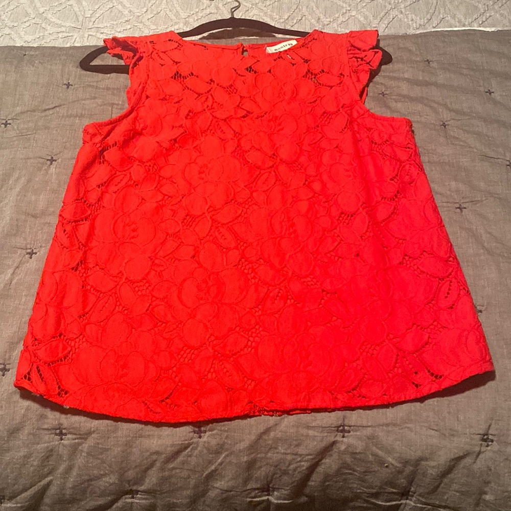 Red lace top